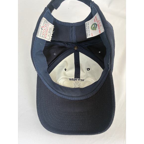 Vintage 90s New York Yankees Baseball Hat Blue Adjustable Cap G.C.C. - Picture 4 of 8